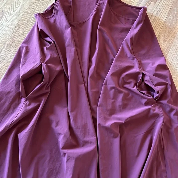 Athleta Sleeveless Travel Maxi Dress Size XL Maroon - Picture 8 of 10